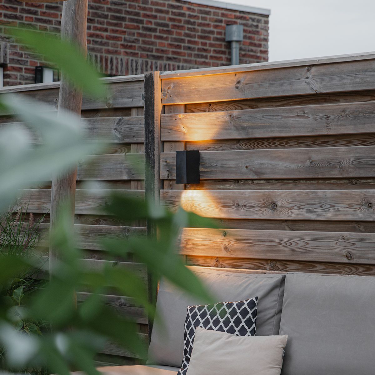 Moderne wandlamp grijs van kunststof 2-lichts - Baleno