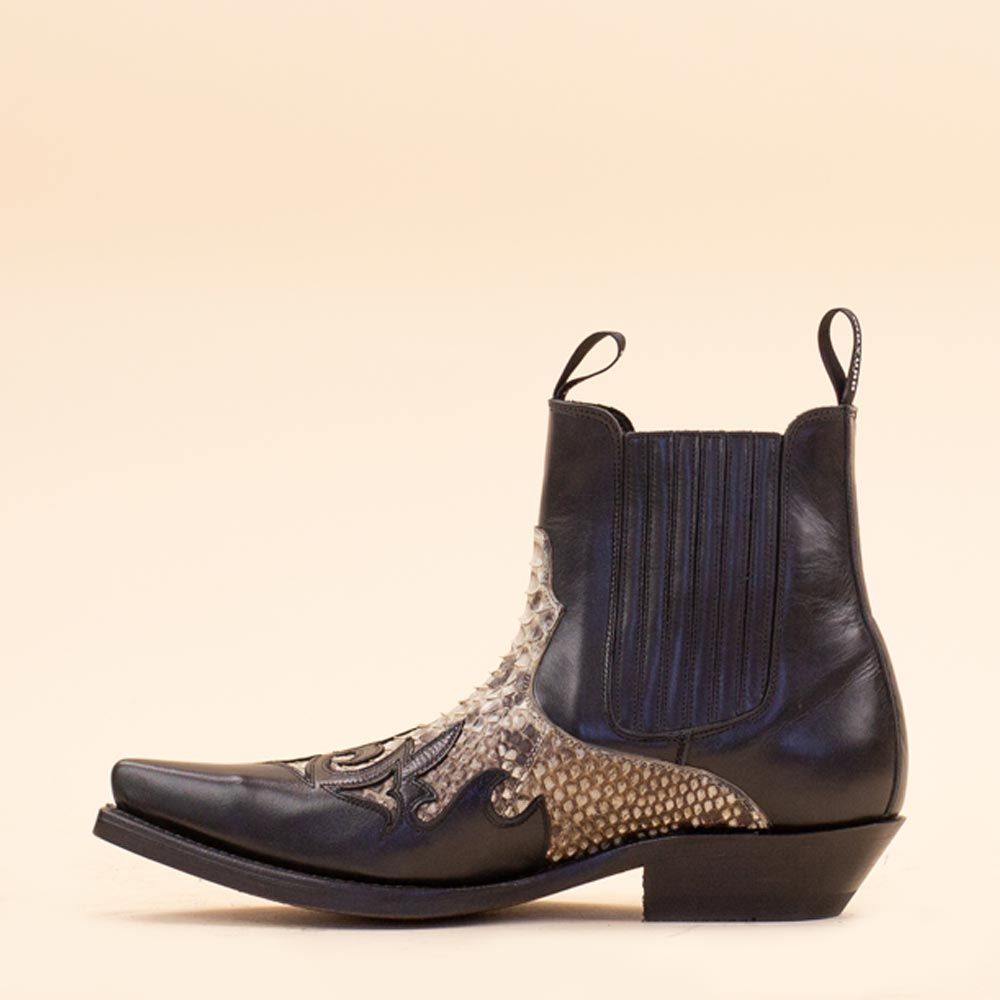 Mayura Boots cowboylaarzen Negro Python