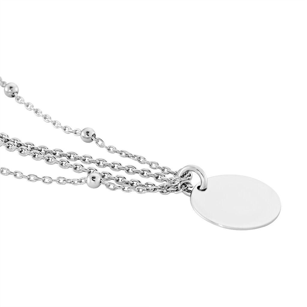 Collier Argent Blanc Mireio