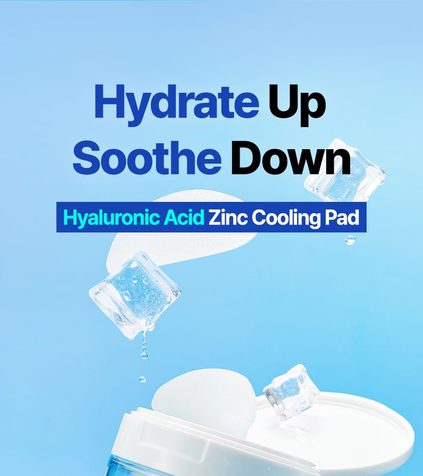 Isntree - Ultra-laagmoleculair hyaluronzuur zinkkoelpad