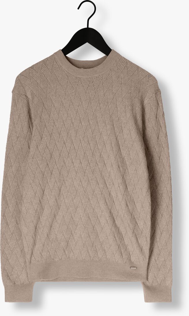 beige gentiluomo trui round ls