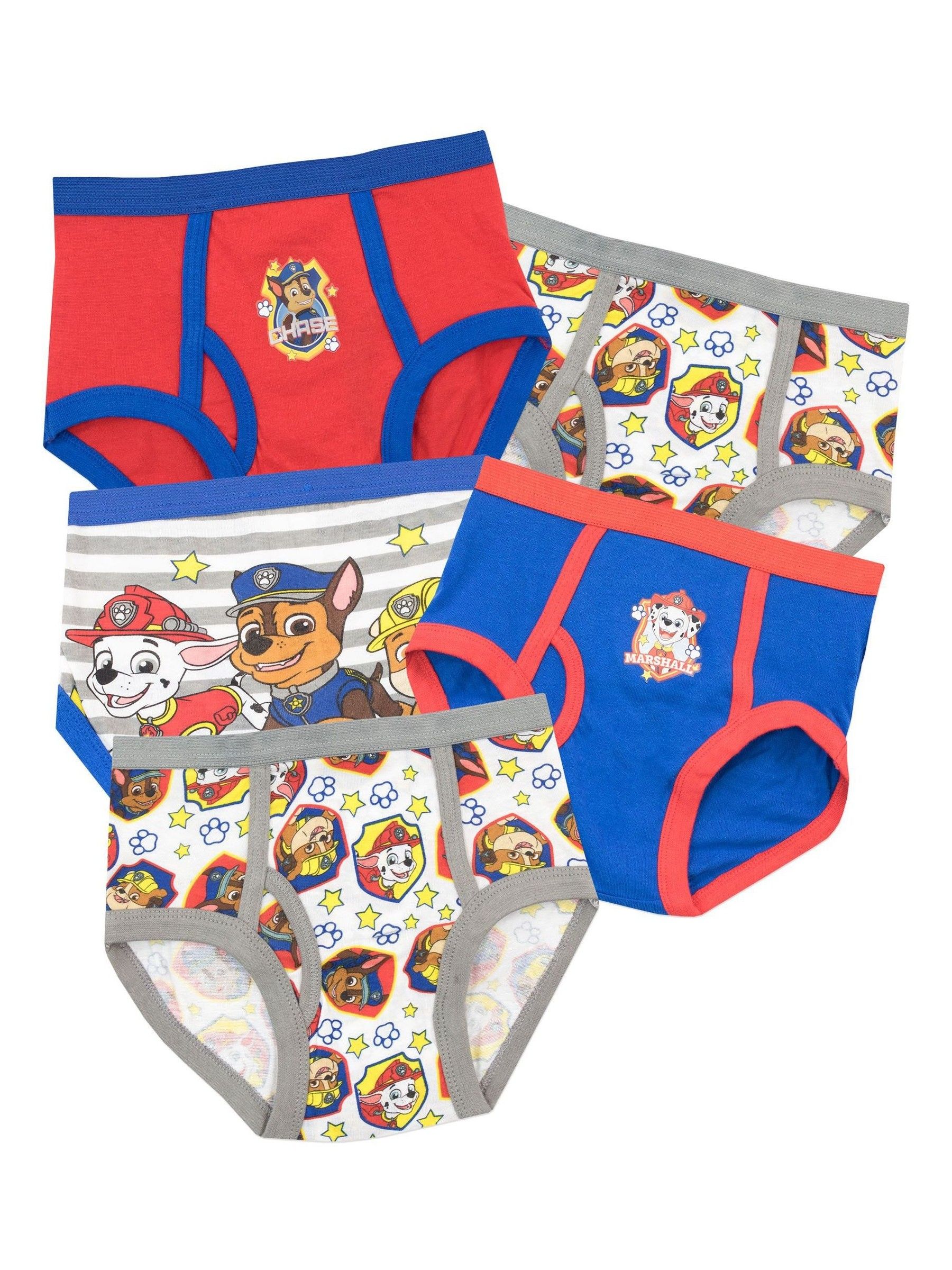 Personage Kids Paw Patrol verpakking van 5 100% katoenen onderbroek