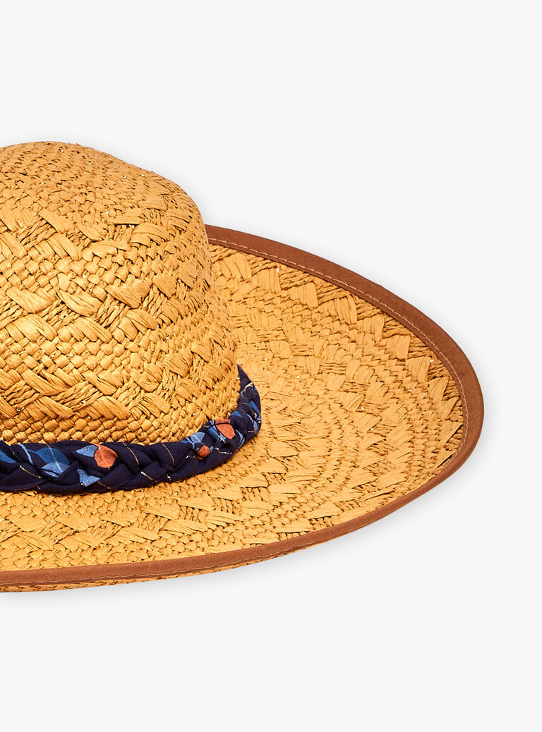 Chapeau de paille beige
