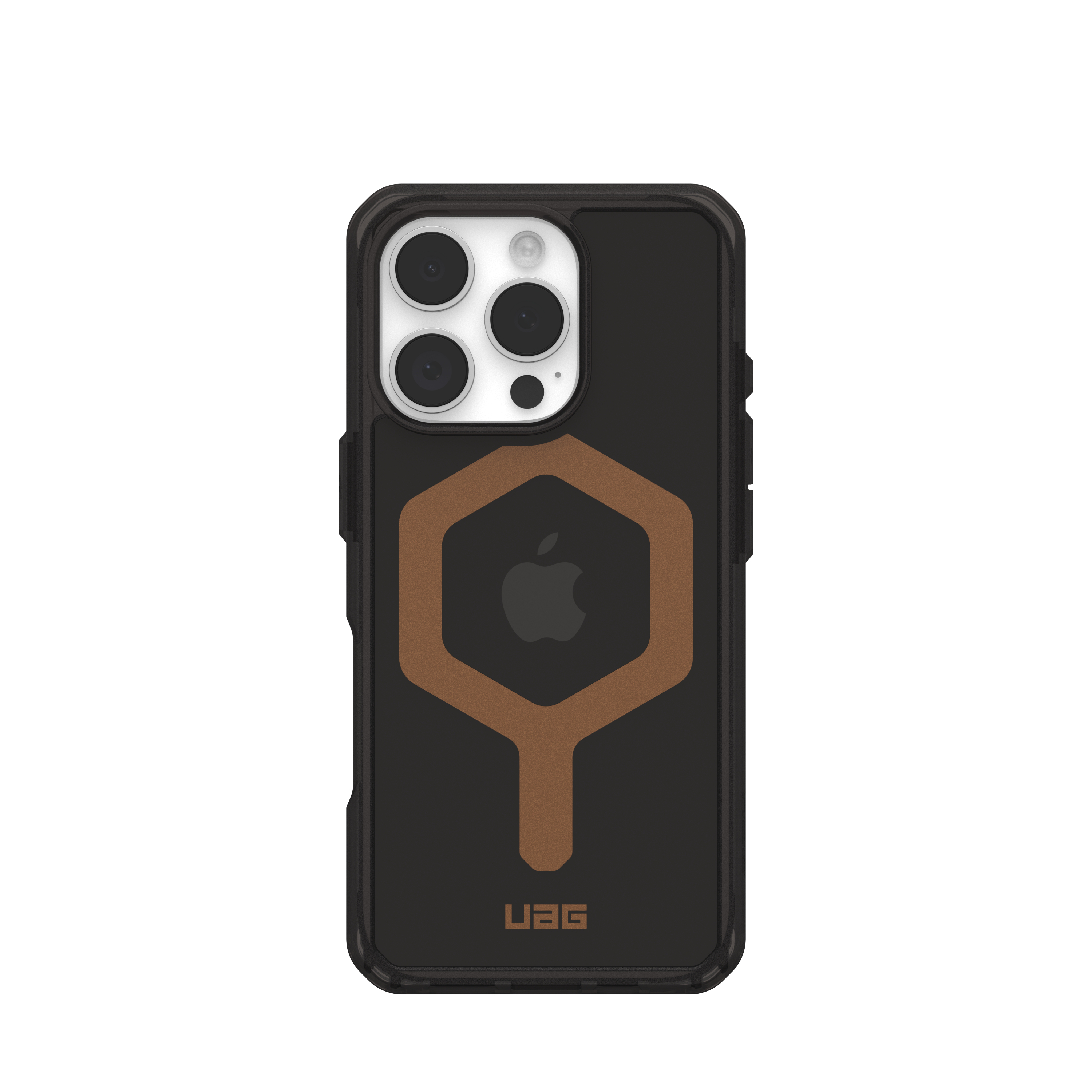 iPhone 16 Pro MagSafe Hybrid Schutzhülle Plyo (114480114085) - Schwarz / Gold