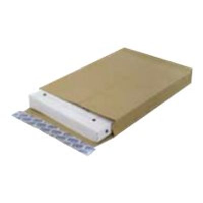 GPV Pack'n Post - 250 Pochettes kraft à soufflets 260 x 330 mm - 120 gr - bande adhésive