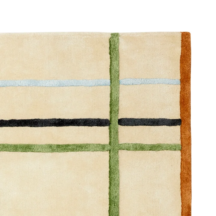 Hübsch Interior - Teppich gemustert 120 x 180 cm, bunt