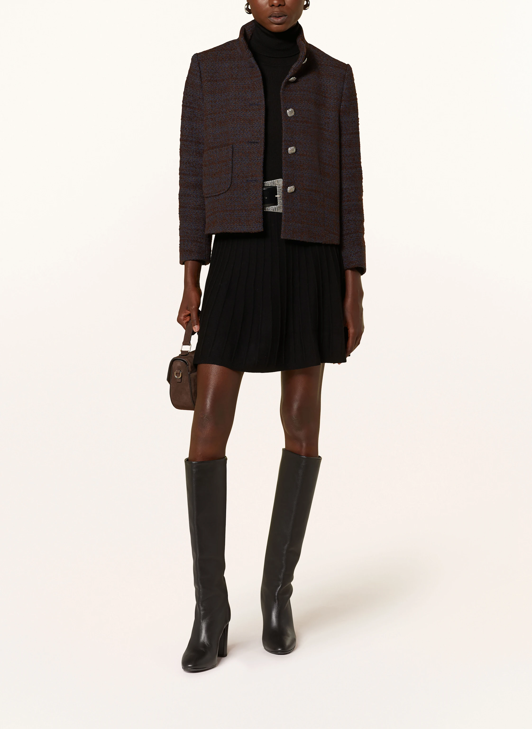 ba&sh Kastenjacke BAGO aus Bouclé mit 3/4-Arm