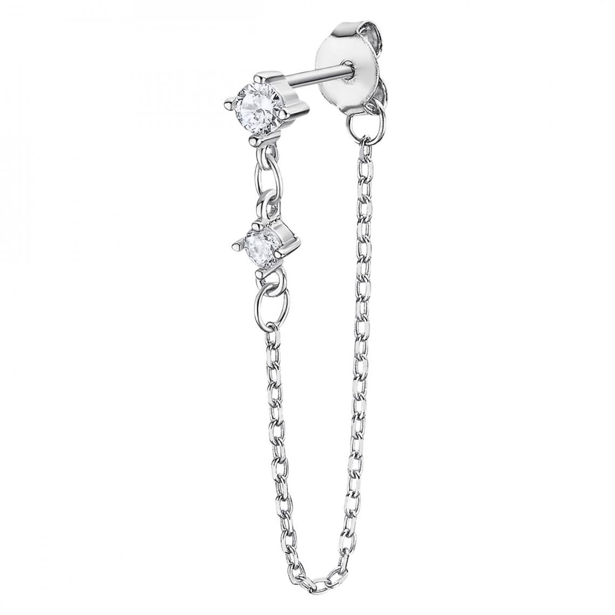 Boucle d'oreille Lotus Silver Earparty