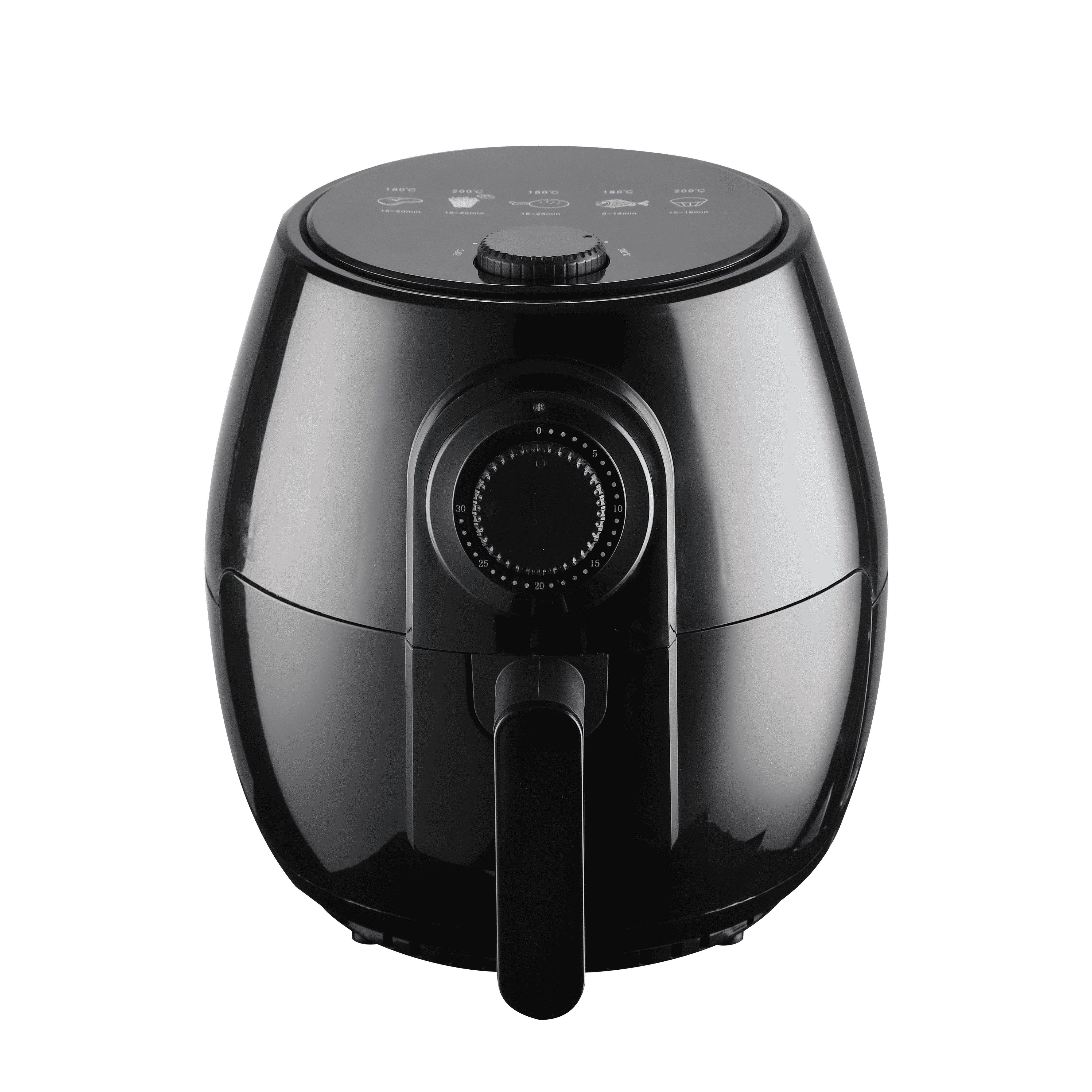Oil Free Fryer Heissluft Fritteuse Küchen Airfryer Grill (VHGSLCIND0441) - Schwarz