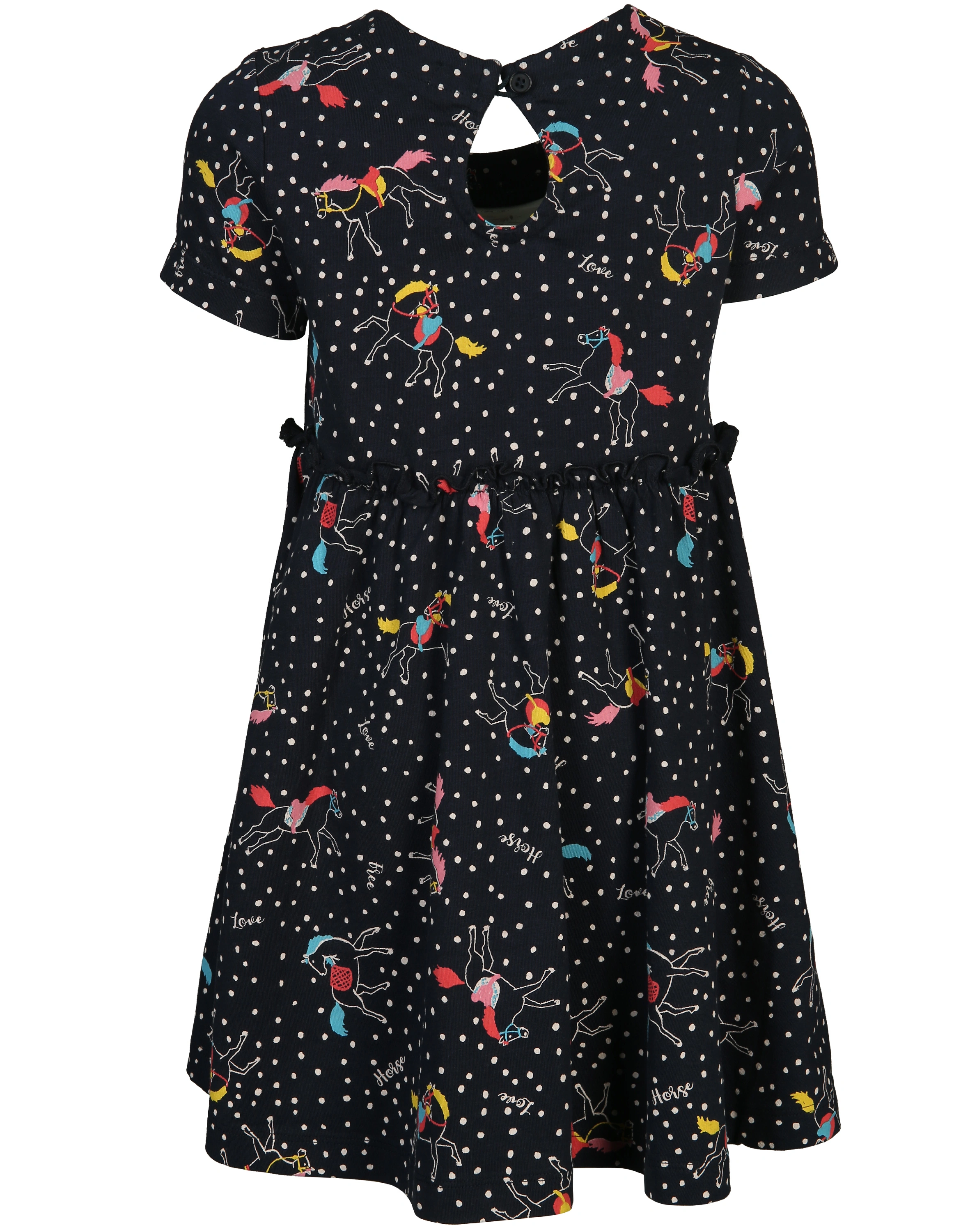 Kurzarm-Kleid EASY in dunkelblau