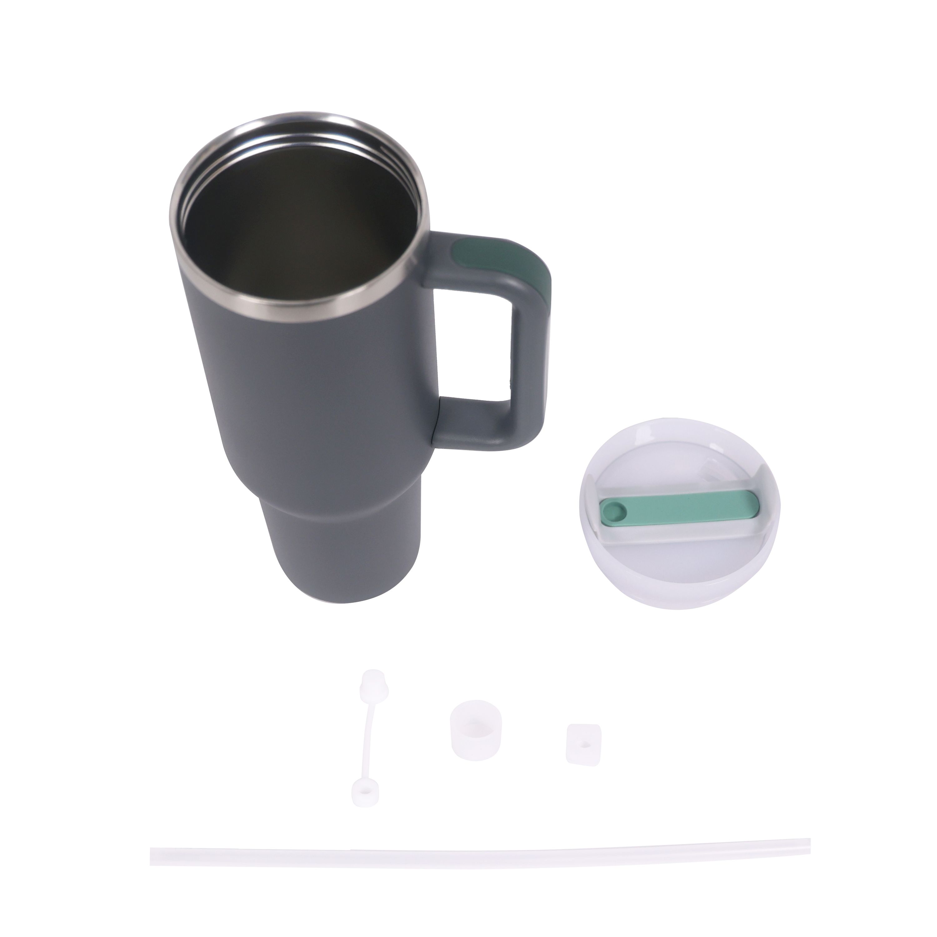 Thermobecher mit Strohhalm 1.1L anthrazit