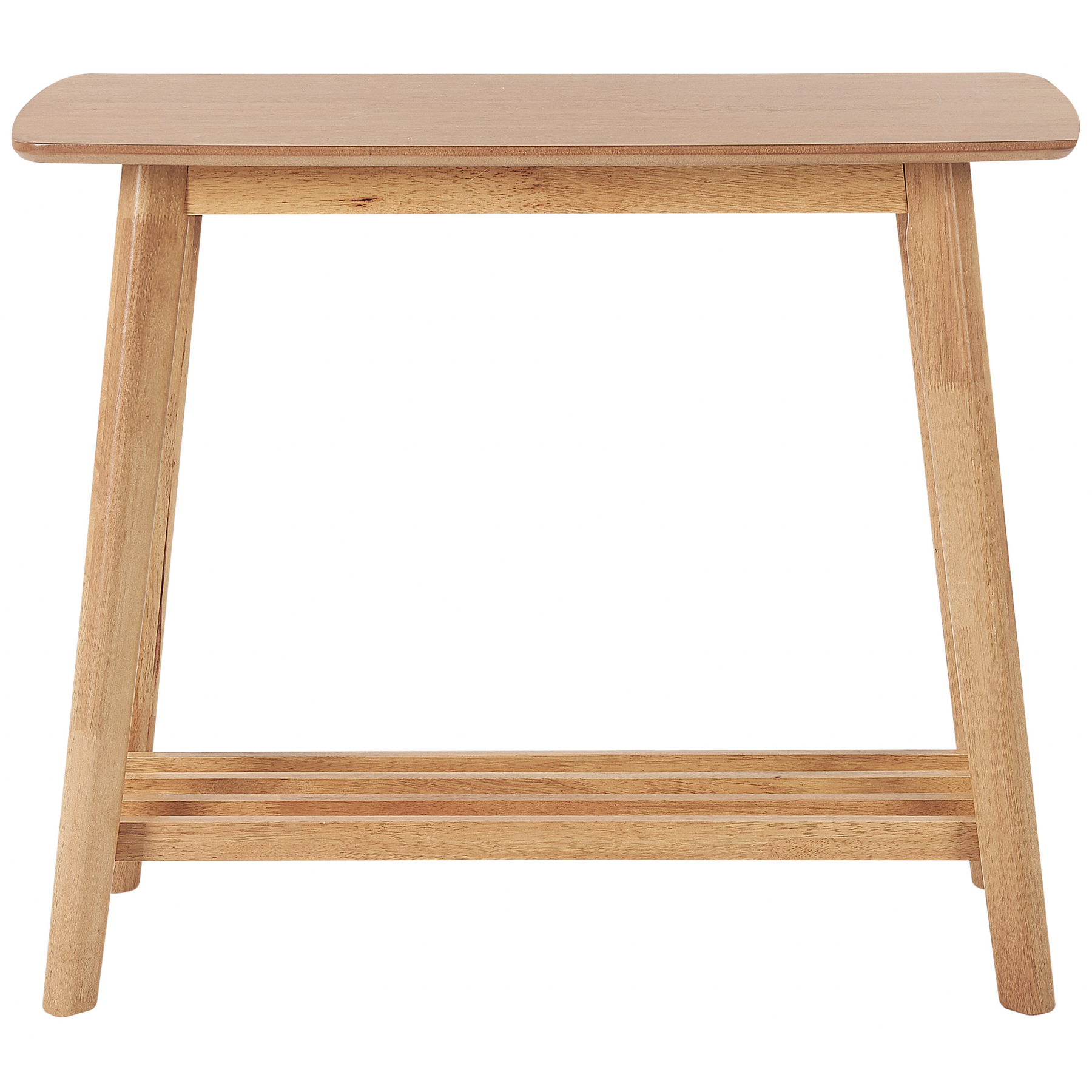 Beliani - TULARE - Consoletafel - Lichtbruin - Rubberhout