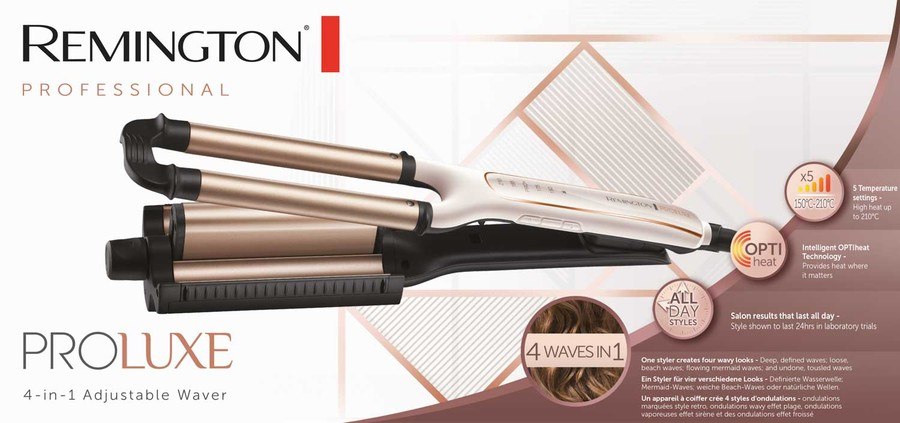 Remington PROluxe 4-in-1 Adjustable Waver