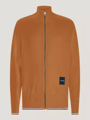 Suéter Hilfiger Monotype Global Stripe com zíper
