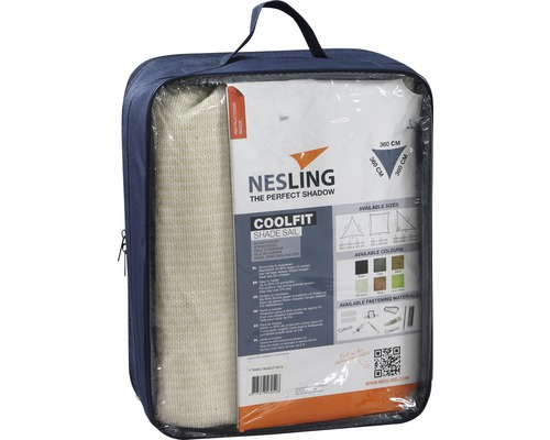 Zonneschermdoek driehoekig Coolfit off-white 360x360x360 cm