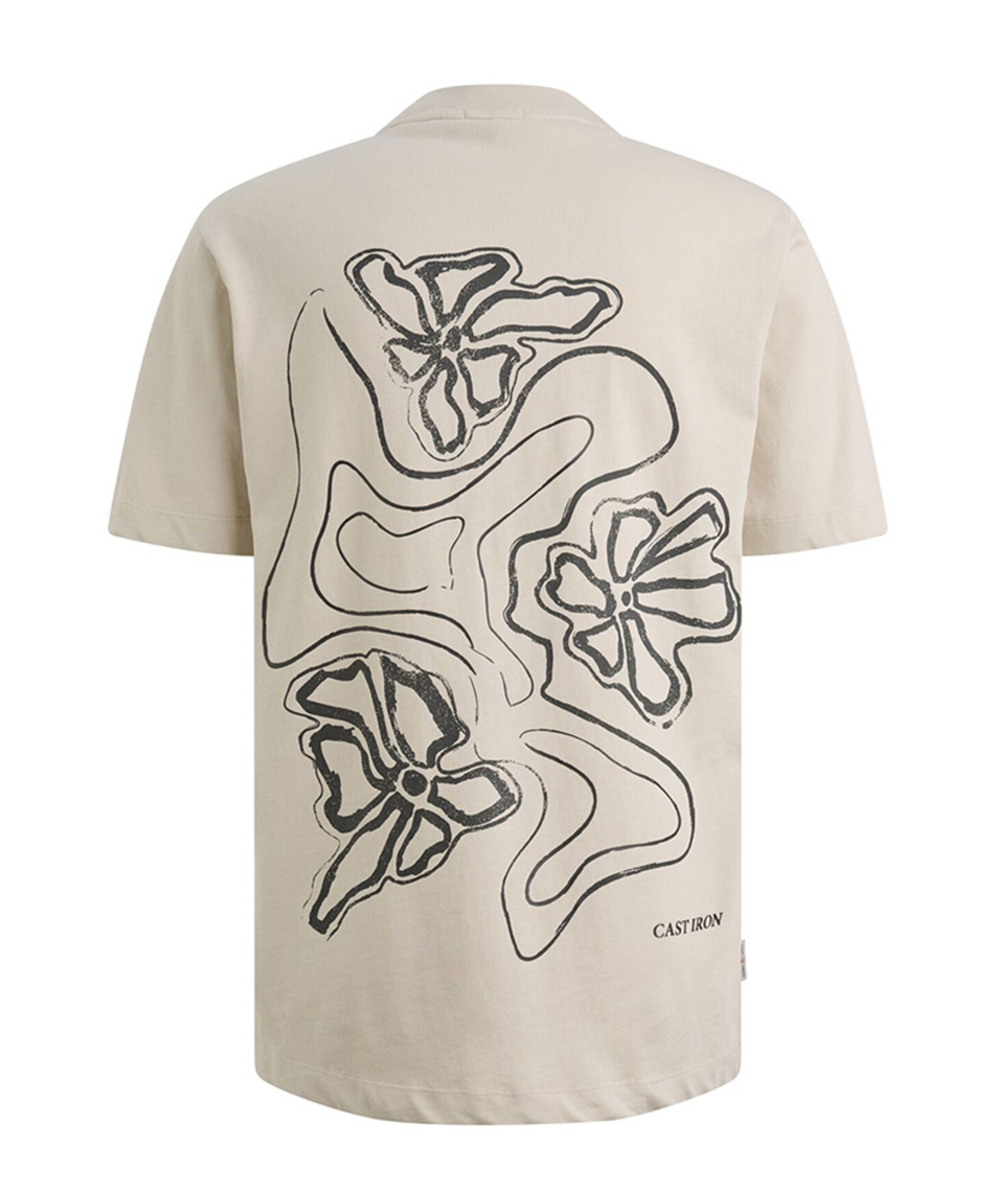 Cast Iron Heren T-shirt beige