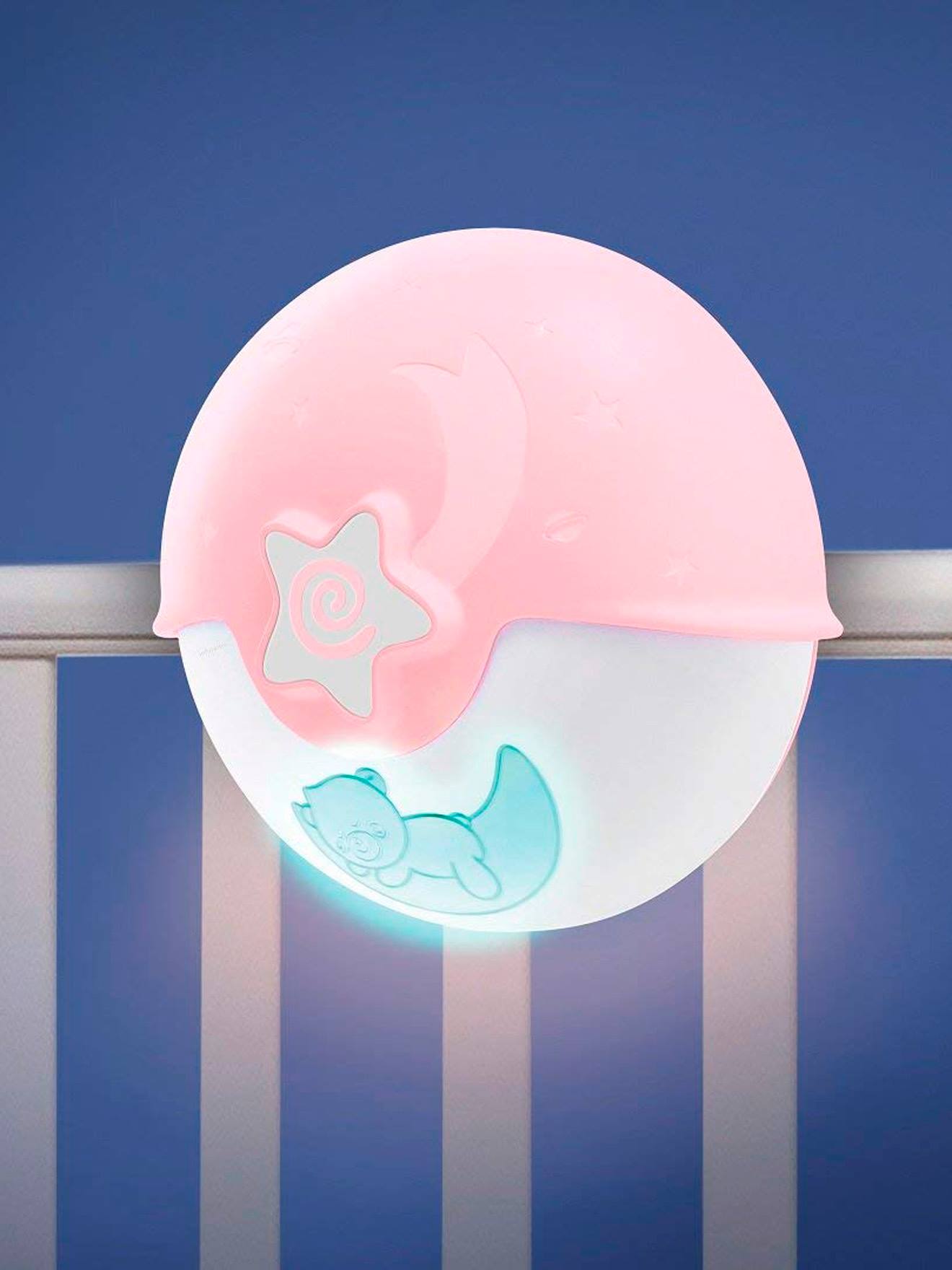 INFANTINO Projetor Lâmpada Luz Rosa Lisa Luz Noturna Evolutiva