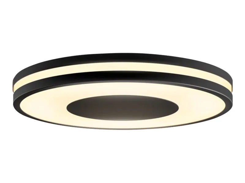 Philips Hue White ambiance Being - Loftslampe - LED - 22.5 W (tilsvarende 204 W) - klasse F - varmt til køligt hvidt lys - 2200-6500 K - sort