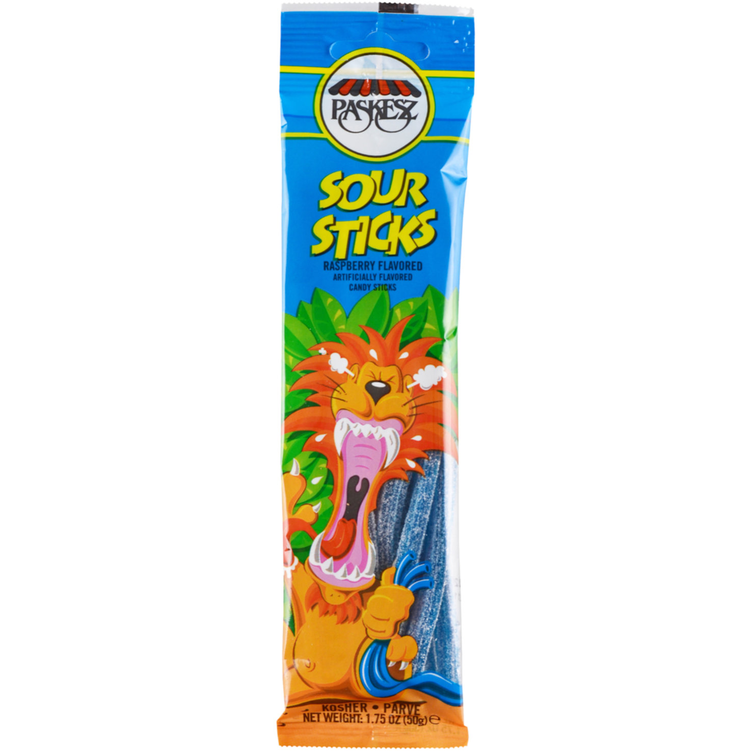 Paskesz Gummibonbons Saure Stäbchen Himbeer Koscher