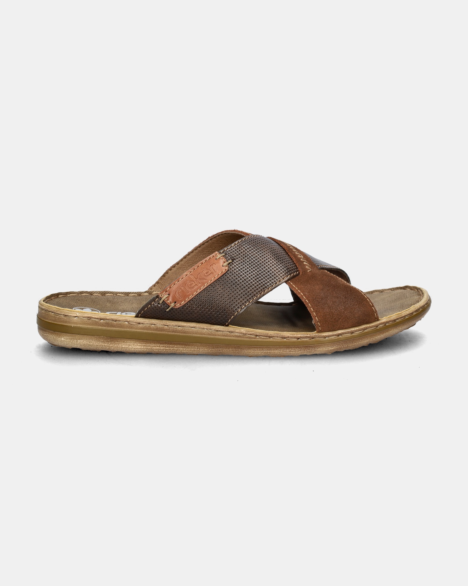 Rieker Slippers  - bruin