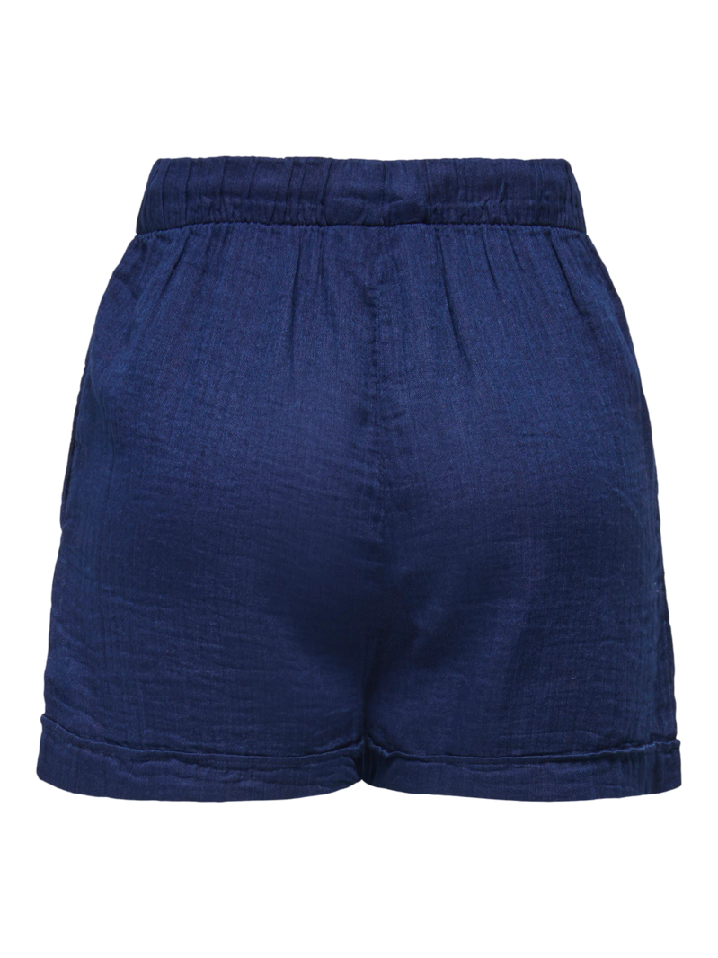 Leoni Seersucker Pull-On Shorts