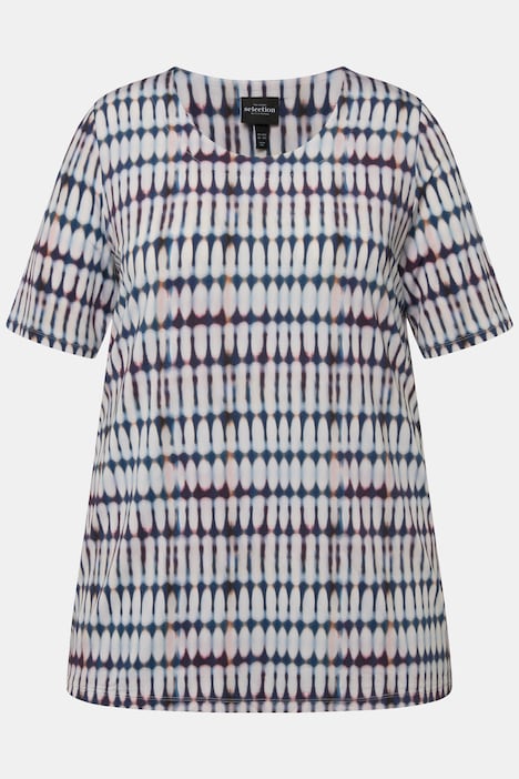 Slinkyshirt, Batik-Design, A-Linie, Rundhals, Halbarm