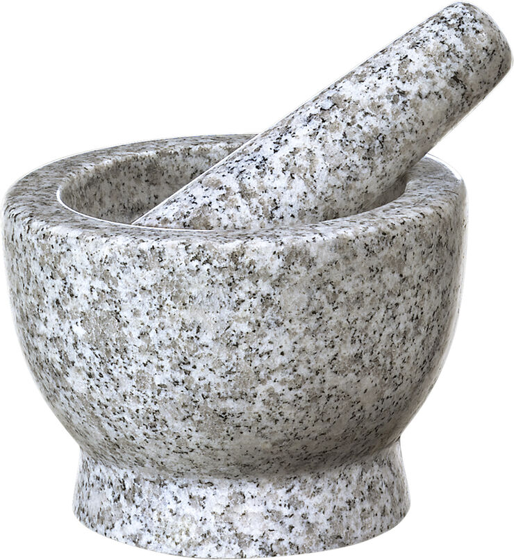 CILIO Morter Granit SALOMON Ø14 cm Grå