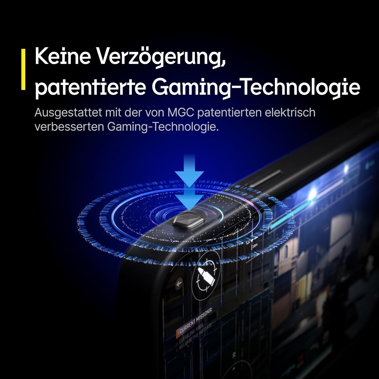 iPhone 16 Hardcase Hülle Gaming Case RhinoBuff FPS FPS Präzisions-Kit (GMC013253E) - Schwarz / Transparent