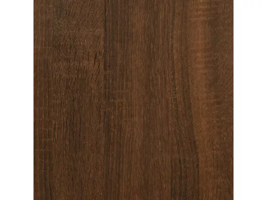 Bureau d'angle chêne marron 120x140x75 cm bois d'ingénierie