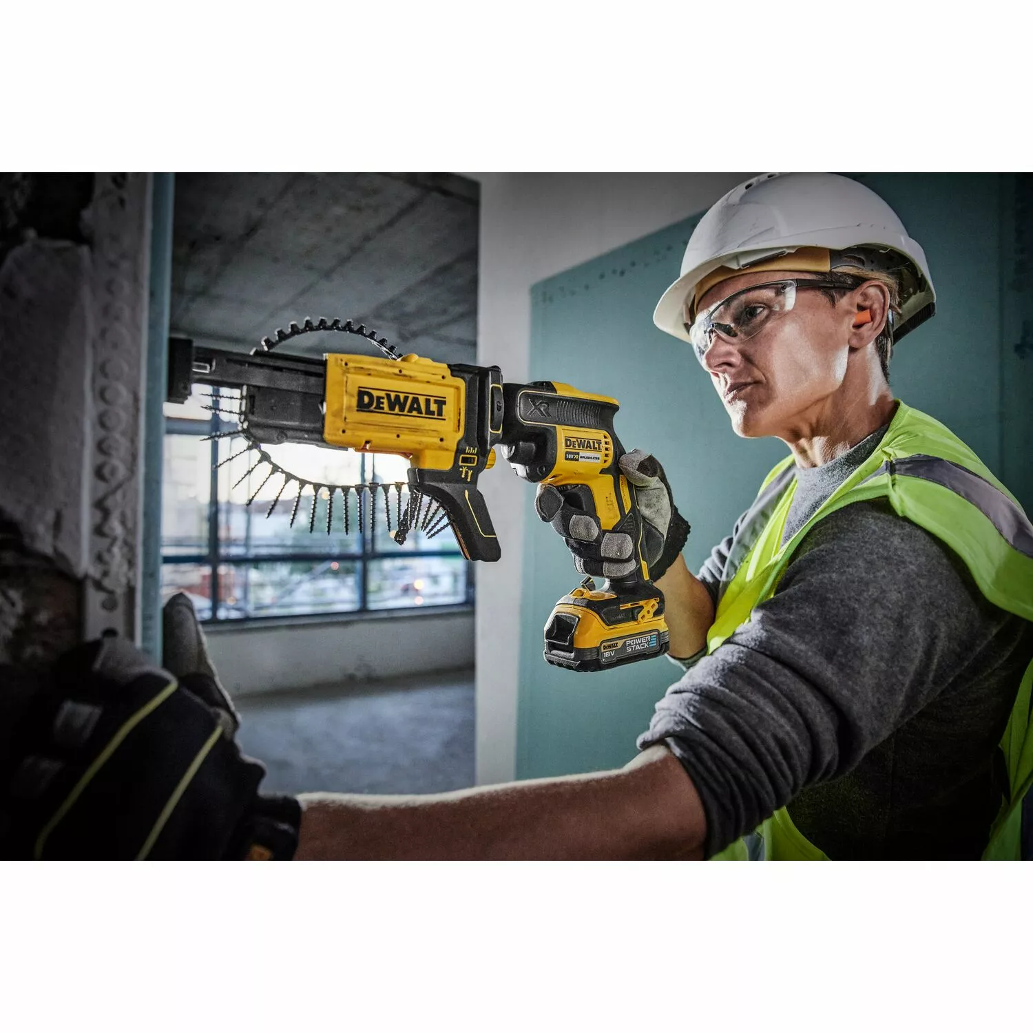 DeWALT DCF620E1K-XJ 18V Li-Ion accu gipsschroefmachine / bandschroefmachine set (1 x Power Stack accu) in TSTAK