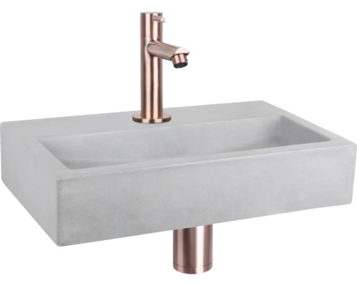 Verschil Handwasbak Plat 38 x 24 cm grijs met coating 38.005.38
