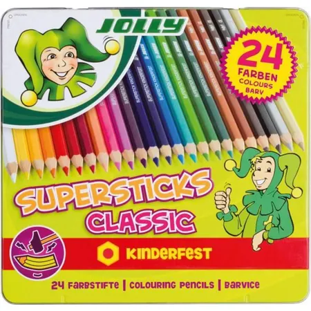 Jolly Supersticks Classic, 24 Farben, Mine 3.8mm