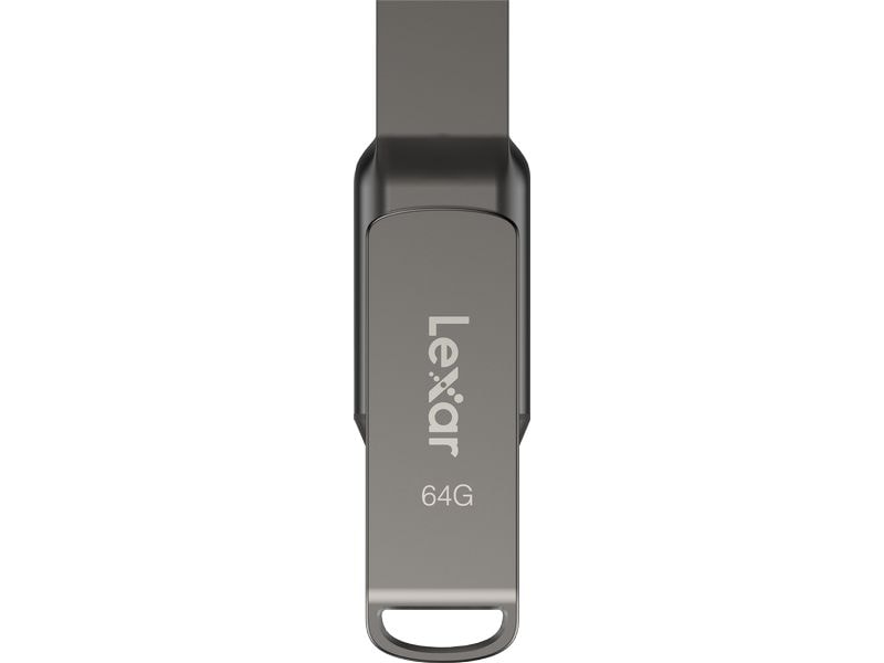 Lexar USB-Stick JumpDrive Dual Drive D400 64 GB USB-Stick mit 64 GB Speicherkapazität und 130 MB/s Lesegeschwindigkeit