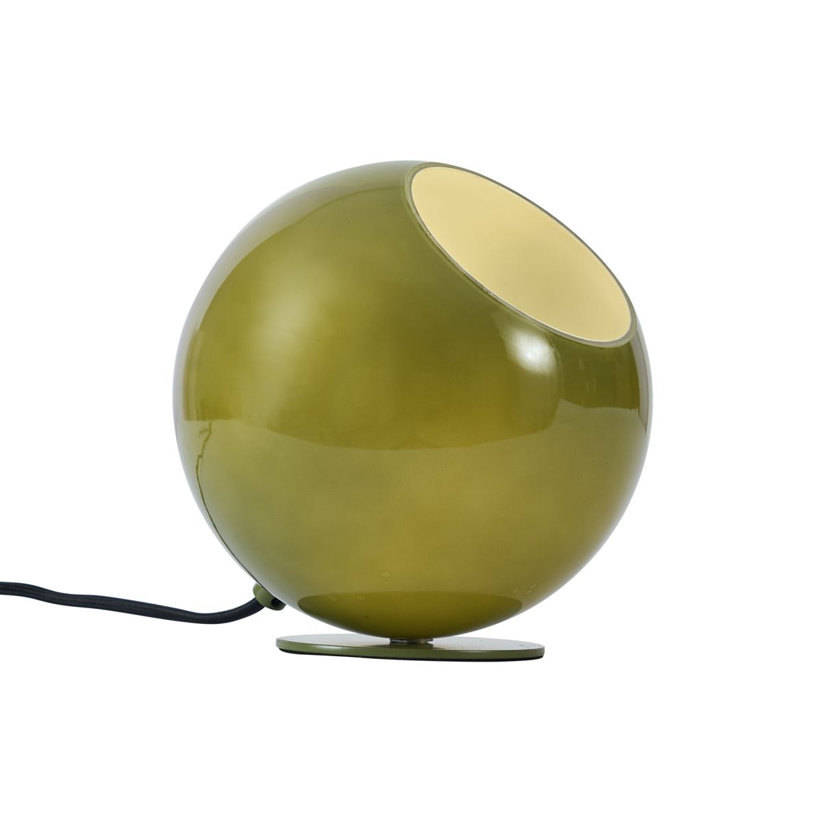 Retro tafellamp groen met glas - Mabel
