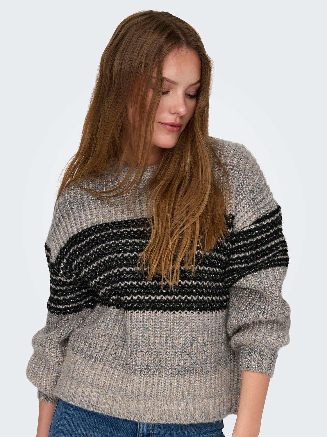 ONLLUCILLA Strickpullover Pumice Stone