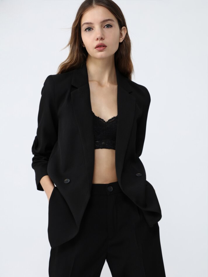 Blazer básico - Preto