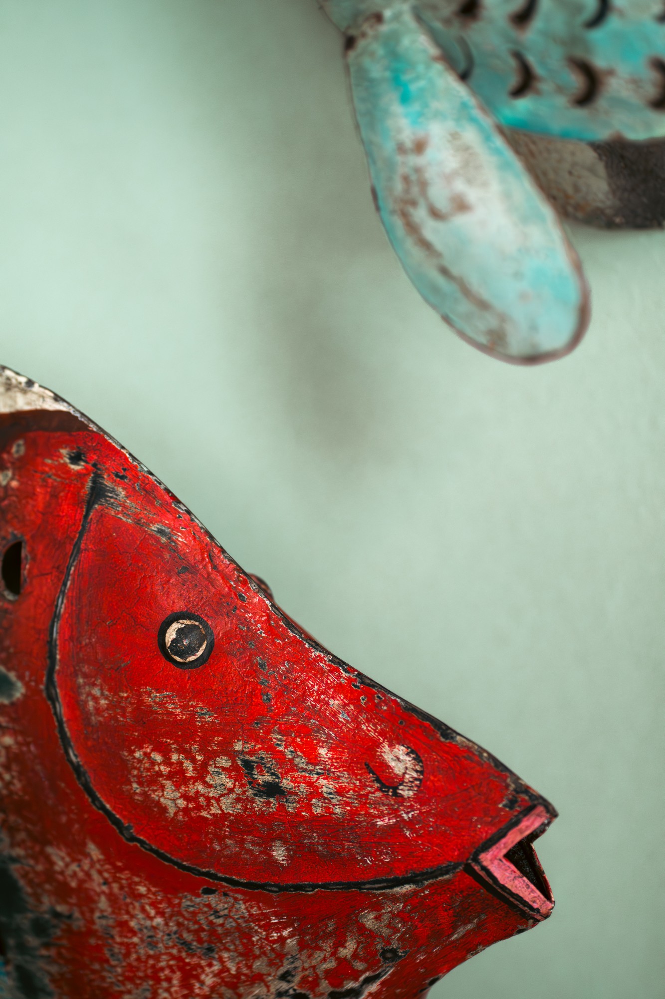 Hängelaterne 'Poisson', multicolor, B 54 cm, H 35 cm, L 13 cm von fischer's lagerhaus