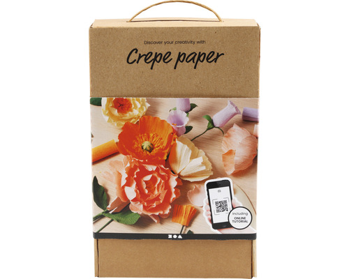 Crepepapier leerset, diverse kleuren