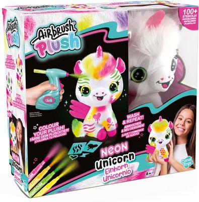Style 4 Ever Airbrush Plush Neon Kosedyr Enhjørning