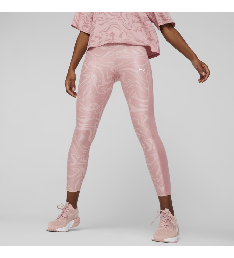 Calça legging Puma Favorite Printed 7/8 rosa