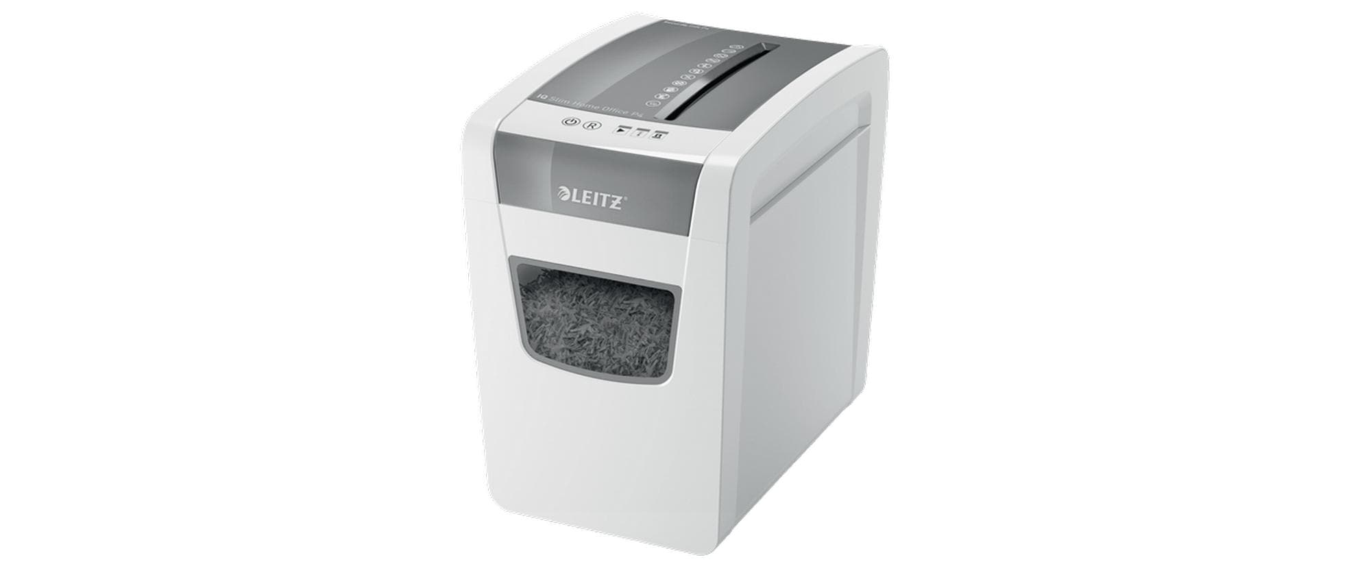 Aktenvernichter IQ Slim Office P-4, 10 Blatt<br>Manueller Dokumentenvernichter mit Partikelschnitt für die sichere Vernichtung vertraulicher Unterlagen