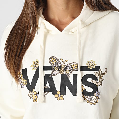 Sweat Capuche Femme Wild Trippy Paisley Blanc