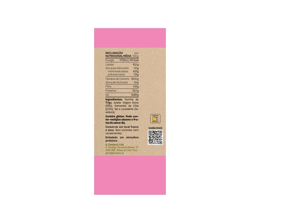 BOLACHAS SALUTEM MINI MARINHAS CHIA 50 G