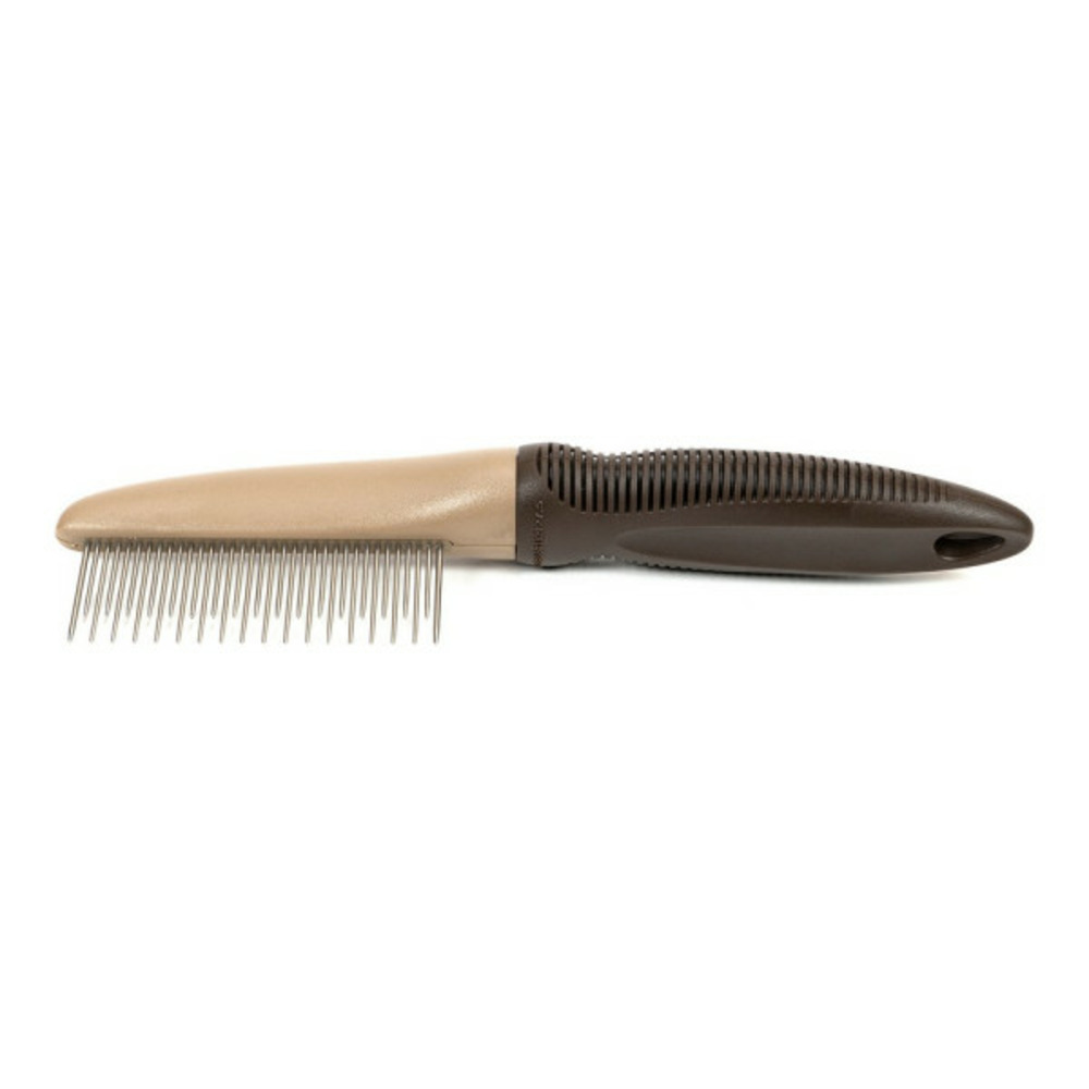 Brosse à cheveux grand râteau acier inoxydable plastique