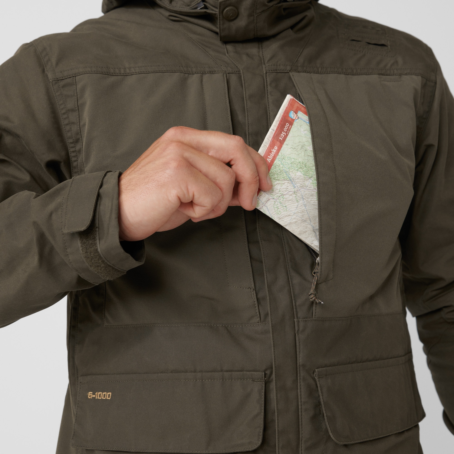 Fjällräven Lappland Hybrid Jakke, Herre<br>G1000 Silent Eco