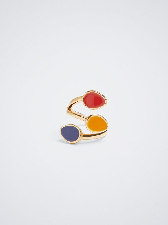 Anel esmaltado - Multicolorido