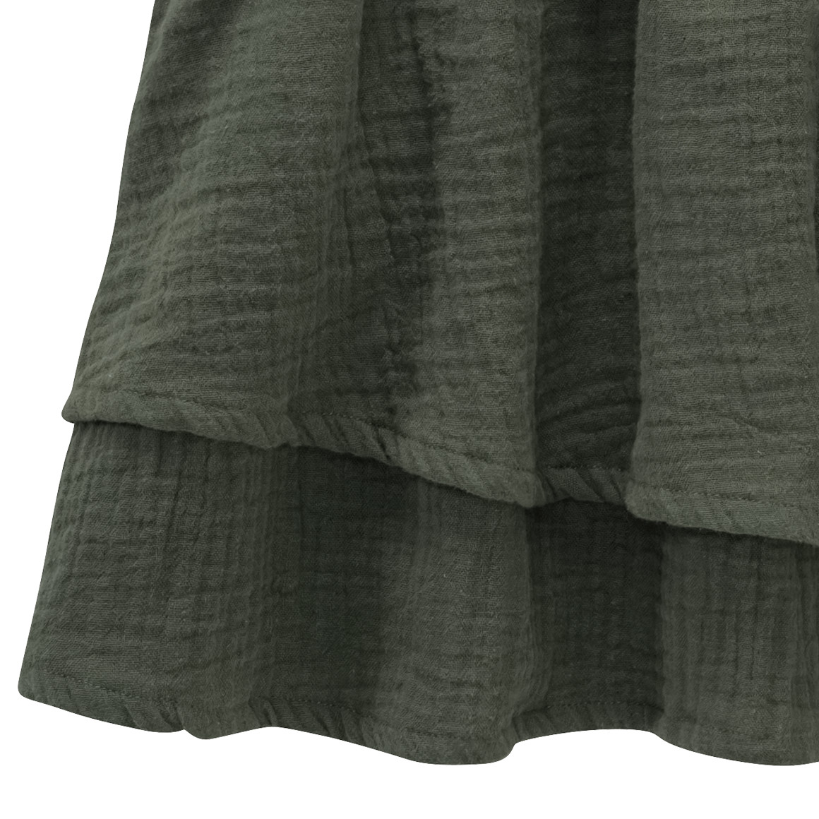 Jonas Nielsen Mädchen Musselin-Rock aus Bio-Baumwolle dunkelgrün