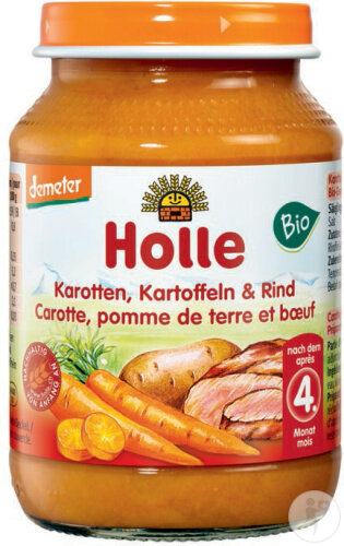 Holle Carotte Pomme De Terre Et Bœuf Dès 5 Mois Bio Pot 190g