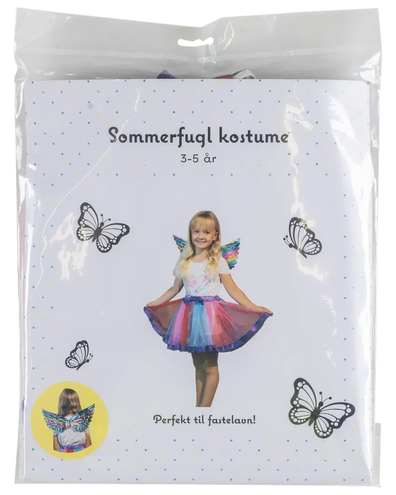 Udklædning sommerfugl 3-5 år