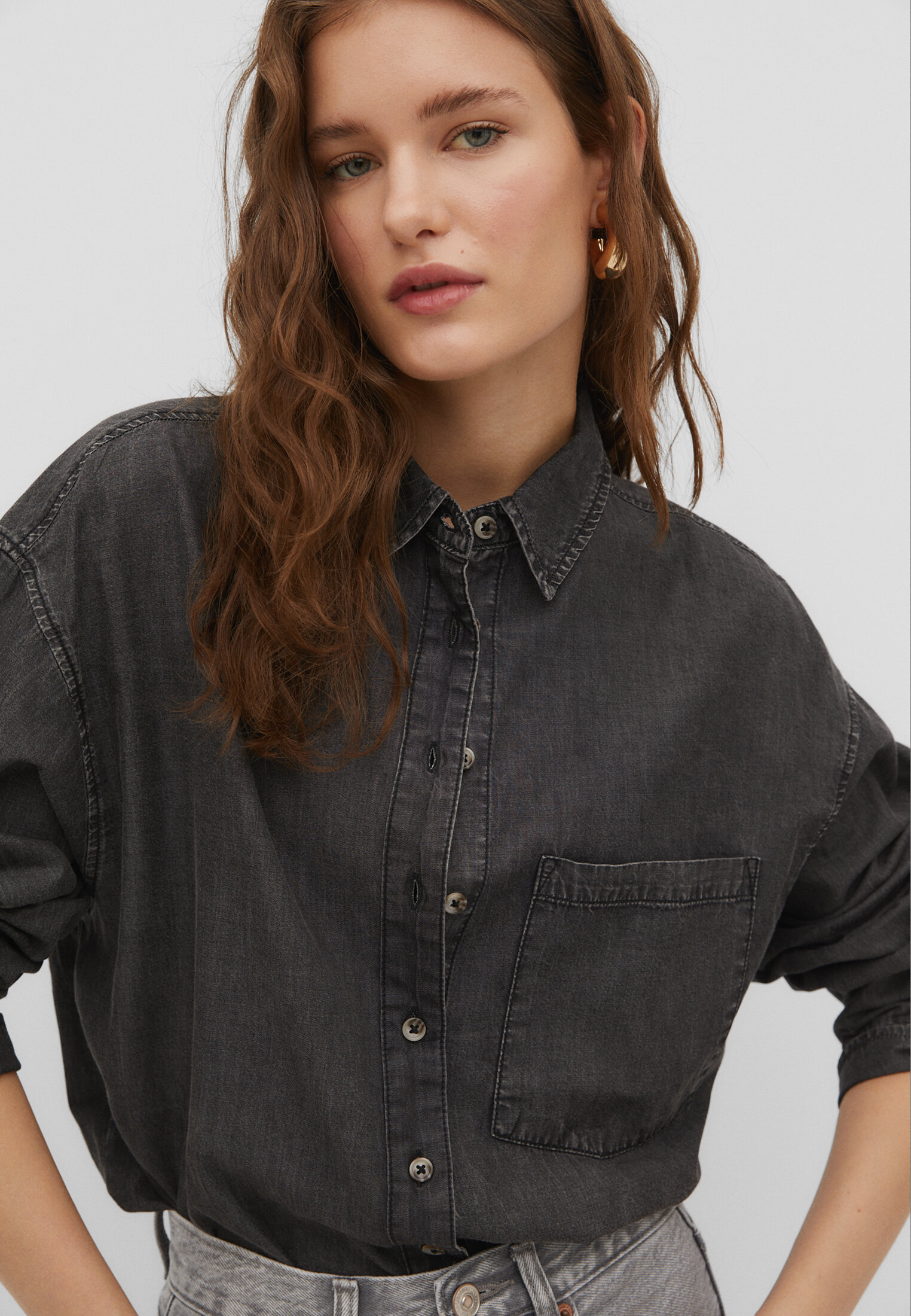 Camisa jeans básica